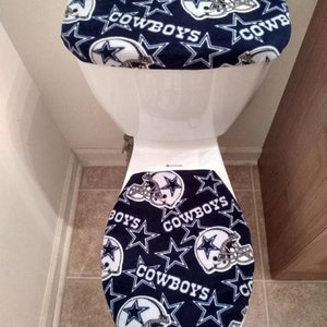 Dallas Cowboys Fleece Toilet Lid & Tank Cover Set