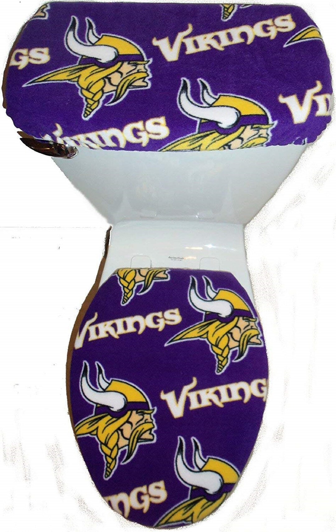 Minnesota Vikings Fleece Toilet Tank and Seat Cover Set 2PC Etsy