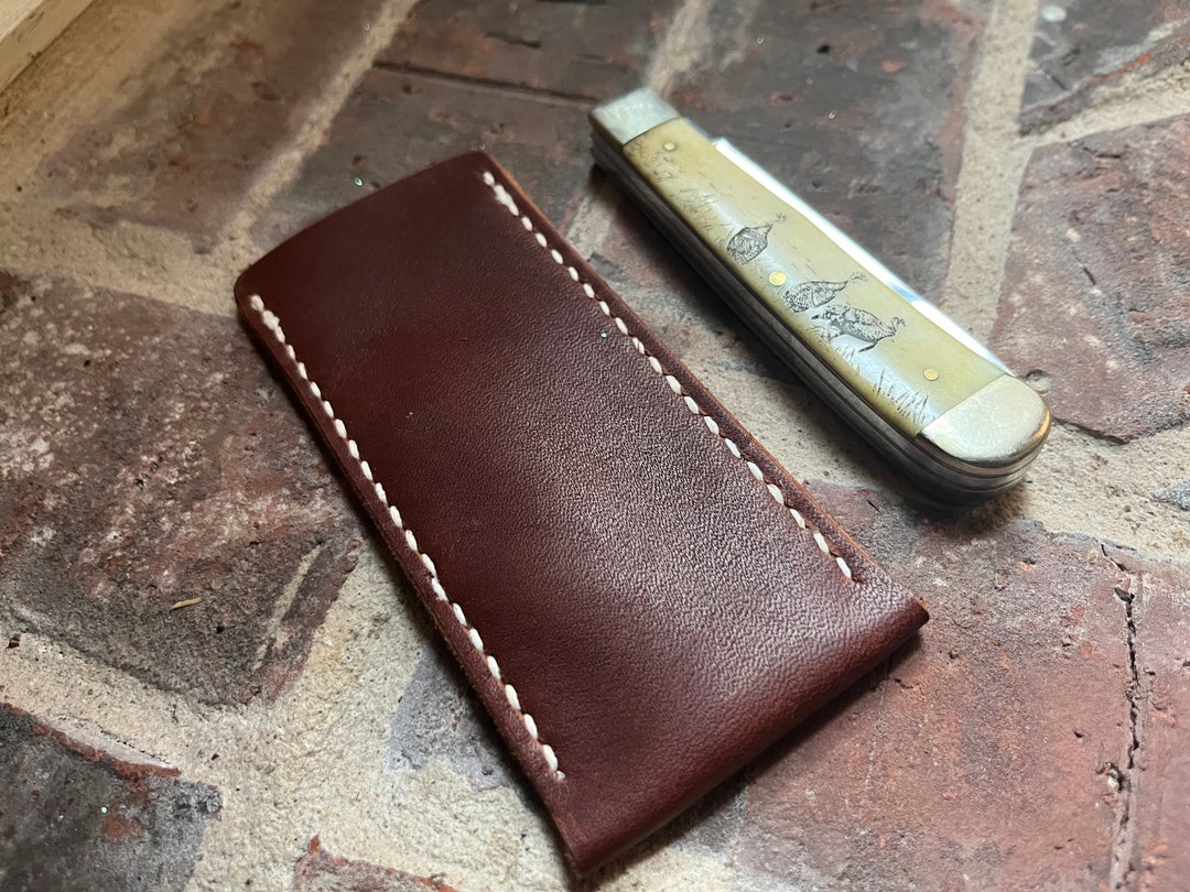 Leather Pocket Knife Slip XL HM3 Etsy