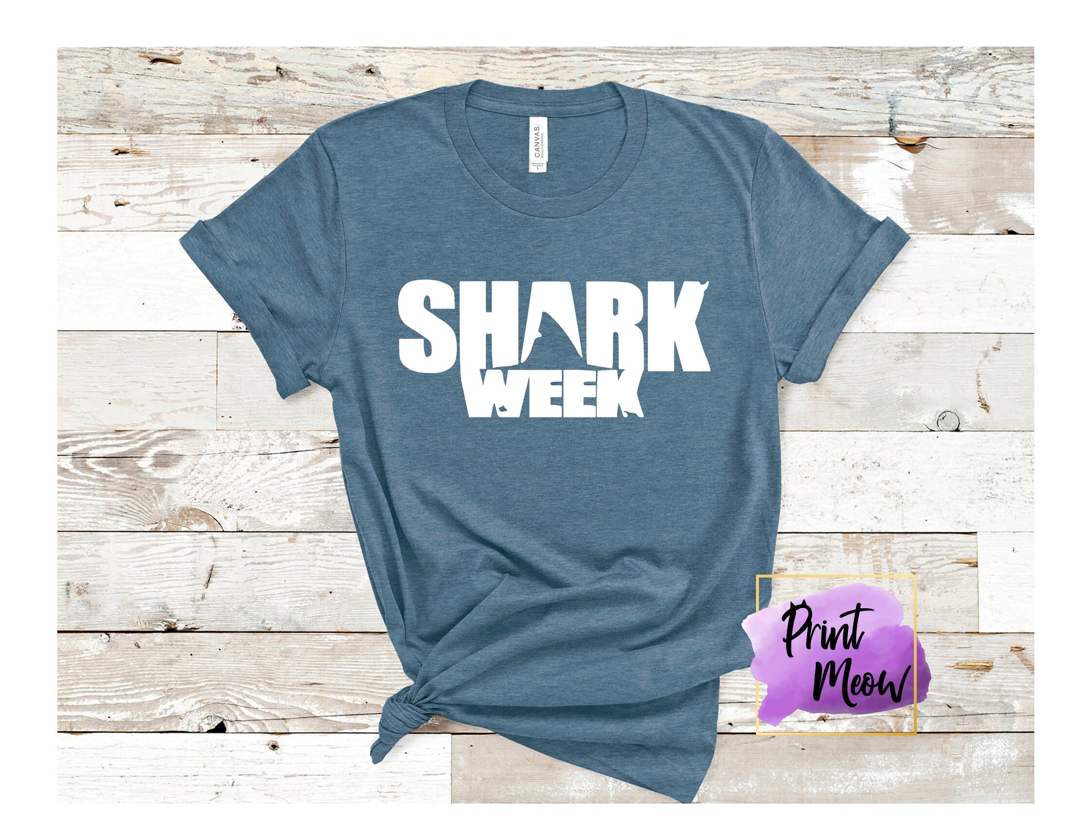 Shark Week Shirt Shark Week 2020 Save the Sharks Shark Etsy