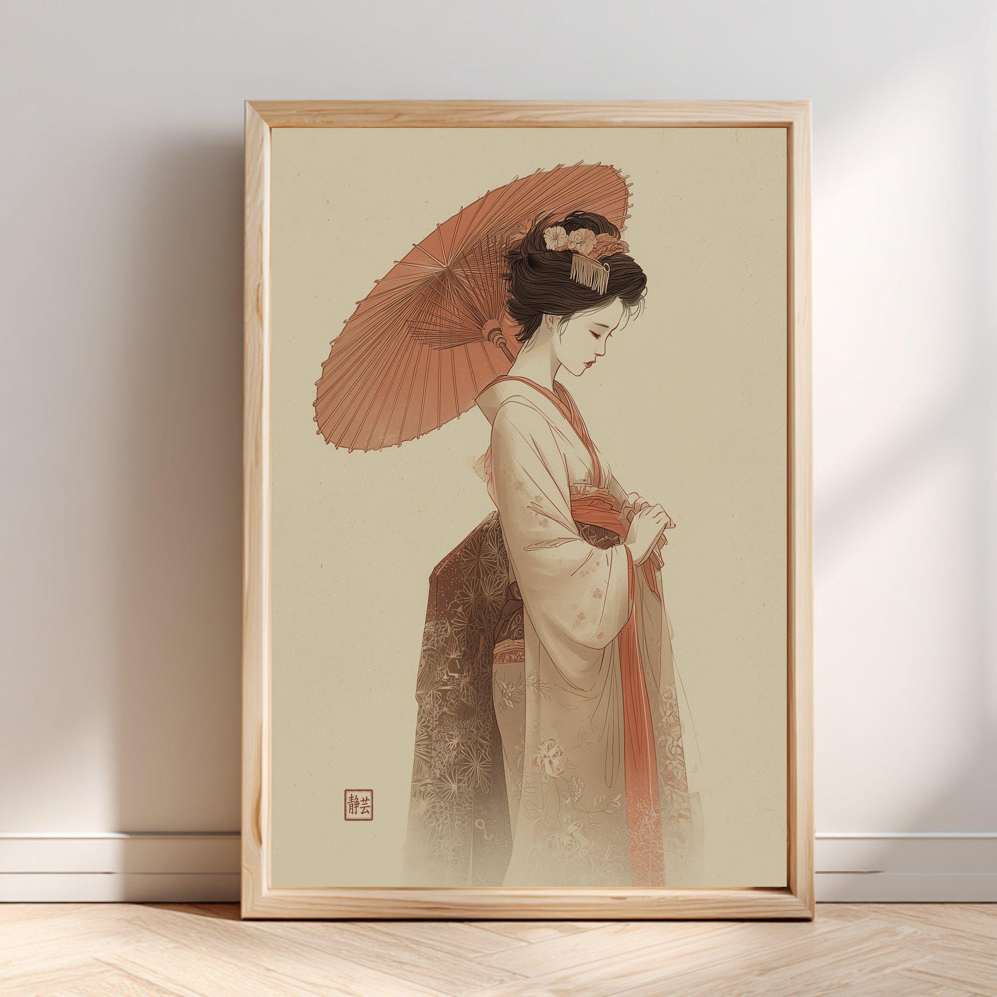 Japan Woman Poster - Etsy