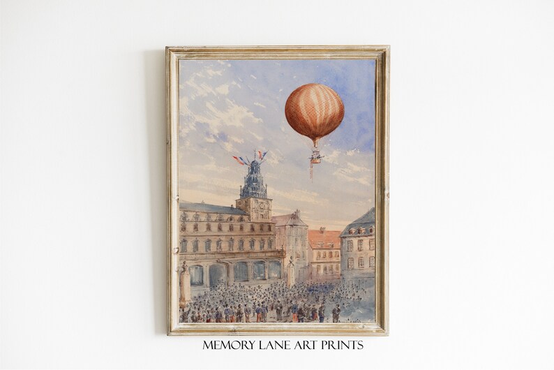 Hot Air Balloon Art Printable Download - Etsy
