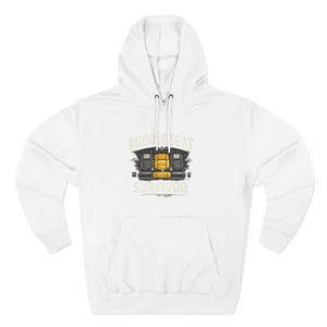 Middle Seat Survivor Hoodie | Airplane Seat Travel Humor image 1
