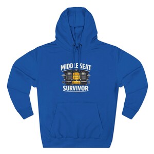 Middle Seat Survivor Hoodie | Airplane Seat Travel Humor image 11