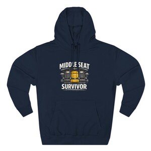 Middle Seat Survivor Hoodie | Airplane Seat Travel Humor image 12