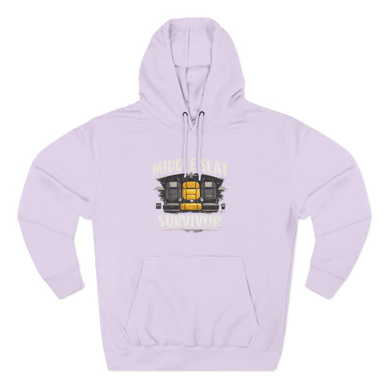 Middle Seat Survivor Hoodie | Airplane Seat Travel Humor image 13