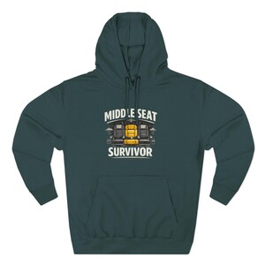 Middle Seat Survivor Hoodie | Airplane Seat Travel Humor image 10