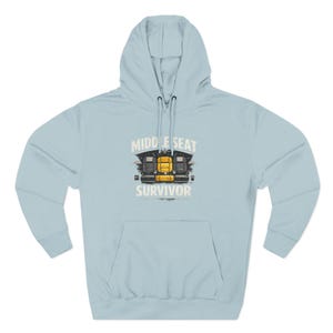 Middle Seat Survivor Hoodie | Airplane Seat Travel Humor image 9