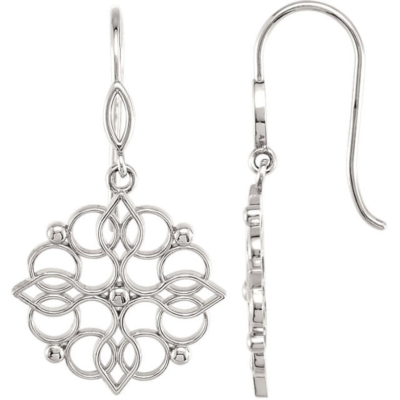 Gorgeous 925 Sterling Silver Dangle Earrings