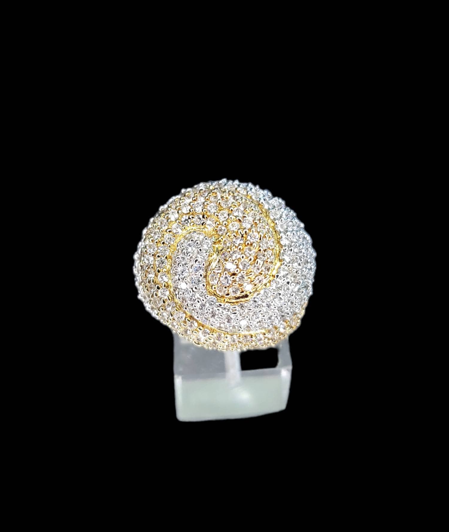 18K Yellow Gold Vermeil Rhodium Plated 925 Sterling Silver
