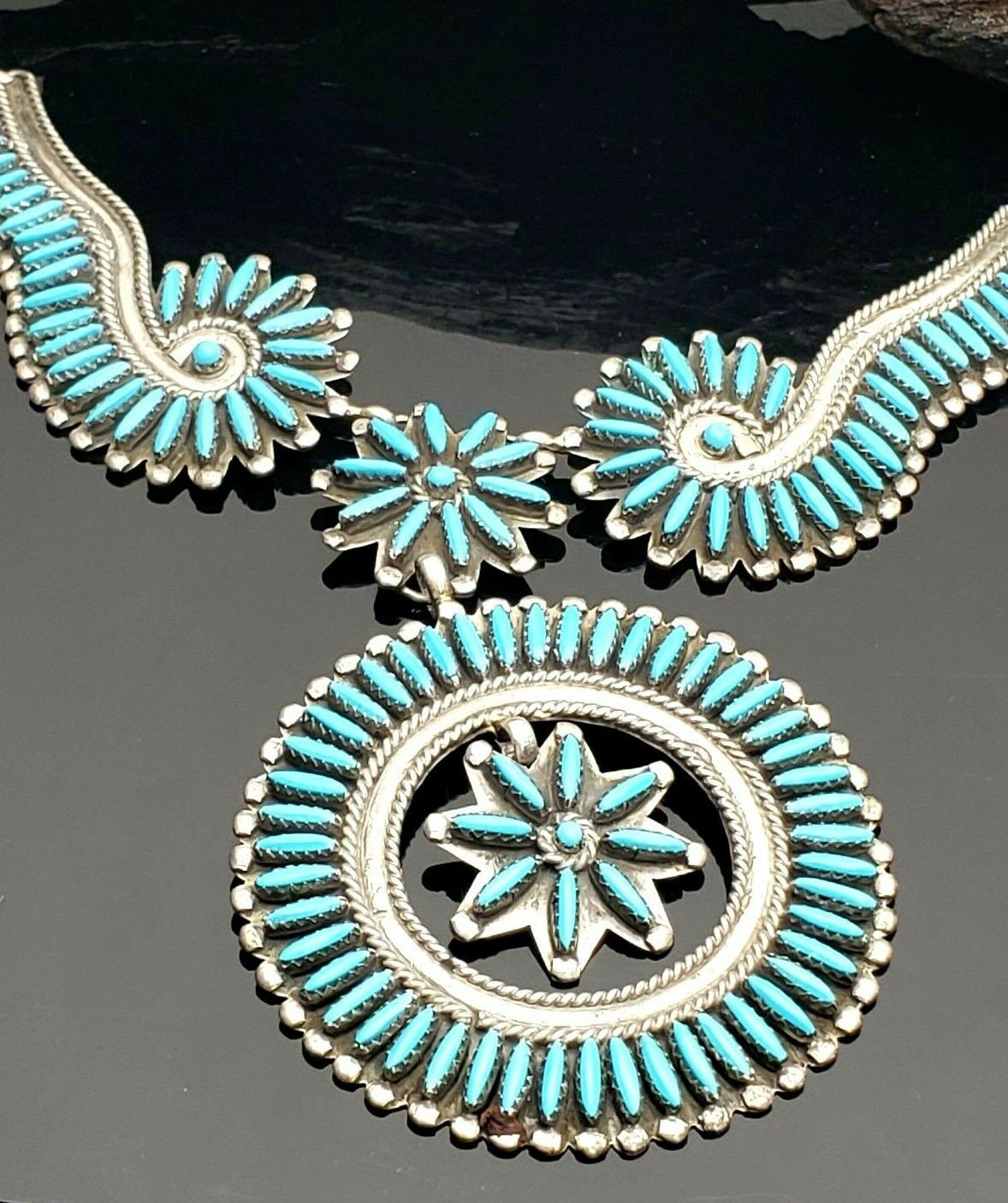 Turquoise 5 Strand Necklace by Santa Clara – AG47Trading