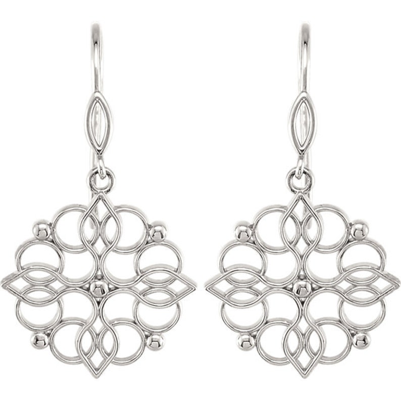 Gorgeous 925 Sterling Silver Dangle Earrings