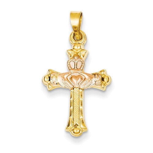 Claddagh shop cross pendant