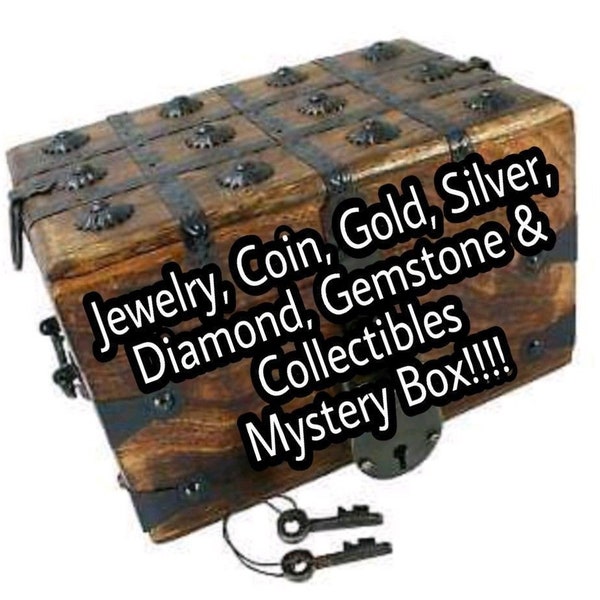 Tajemnicze pudełko, biżuteria, monety, złoto, srebro, diamenty, kamienie szlachetne i przedmioty kolekcjonerskie.
