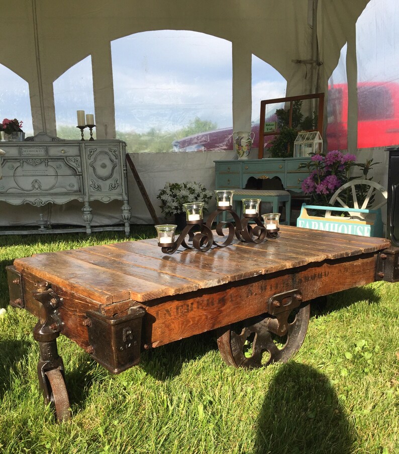 Large Coffee Table Restoration Hardware Rustic Farmhouse Style Vintage Solid Wood Furniture Pallet Cart - Cart Coffee Table Restoration Hardware Large Coffee Table Restoration Hardware Rustic Farmhouse Style Vintage Solid Wood Furniture Pallet Cart - Cart Coffee Table Restoration Hardware