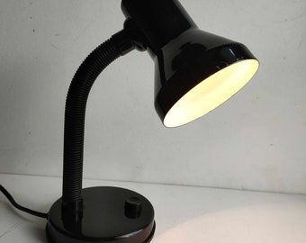 Lampe de bureau - vintage - retro design industriel - noire