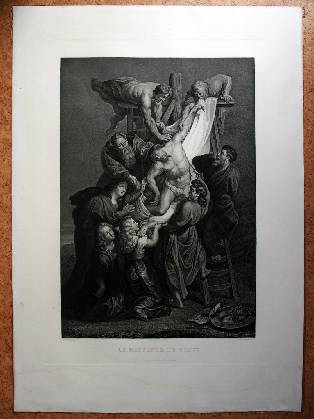 The Descent From the Cross Rubens Lithograph Thouvenin - Etsy