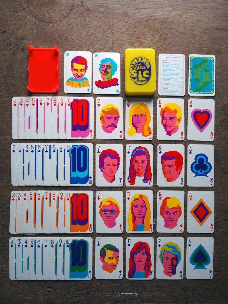 Stemm Hi Buddies RARE 54 cards to play Atlanta S.L.C 60/'s star of French song