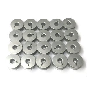 20 Aluminum Bobbins Juki Tl-98q Tl-2010q / Janome 1600p Series Sewing Machines