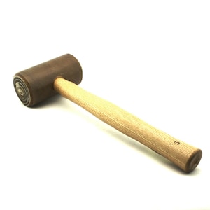 C.S. Osborne Rawhide Mallet 196-3 Solid Head Hammer 1-3/4 Diameter