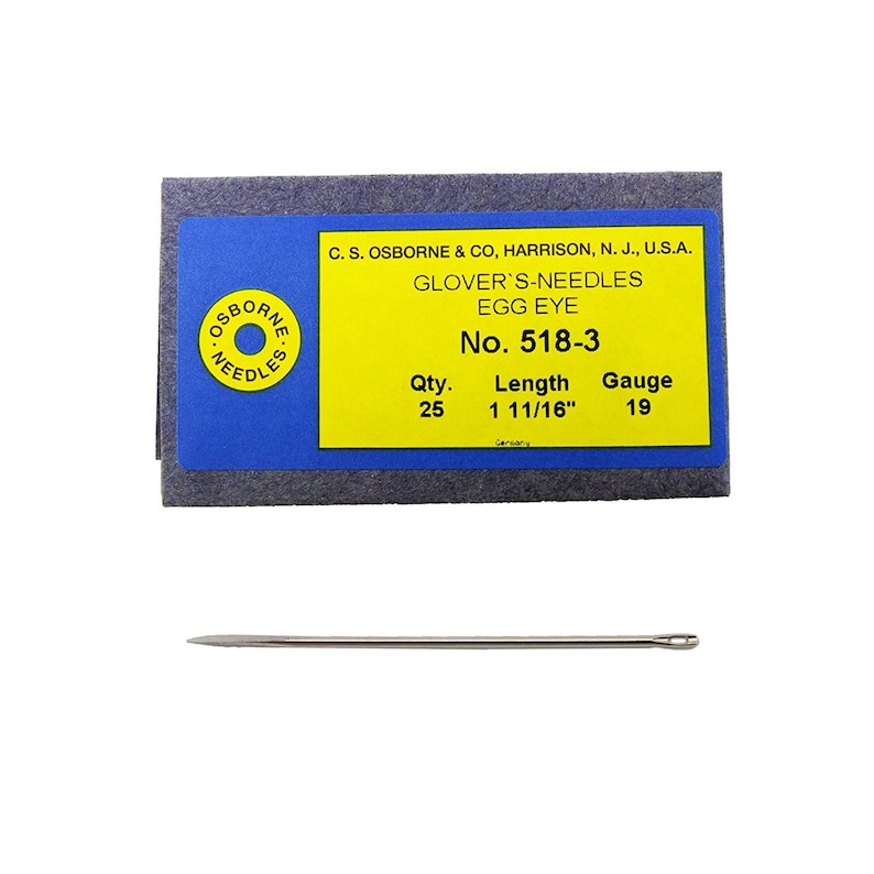 Size 3 Made In USA 518-3 Osborne Pack Of 25 Glover/'s Needles #518 C.S