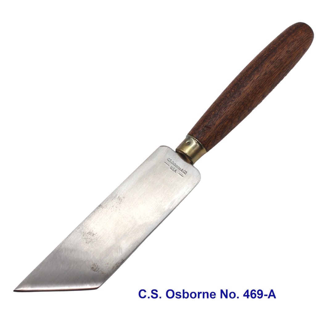 C.S. Osborne Skiving Knife right 469-A Leather Work Tool Made in USA 