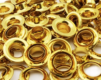 C.S. Osborne Brass Grommets & Spur Washers #G2-6 (Size 6) 144 Sets
