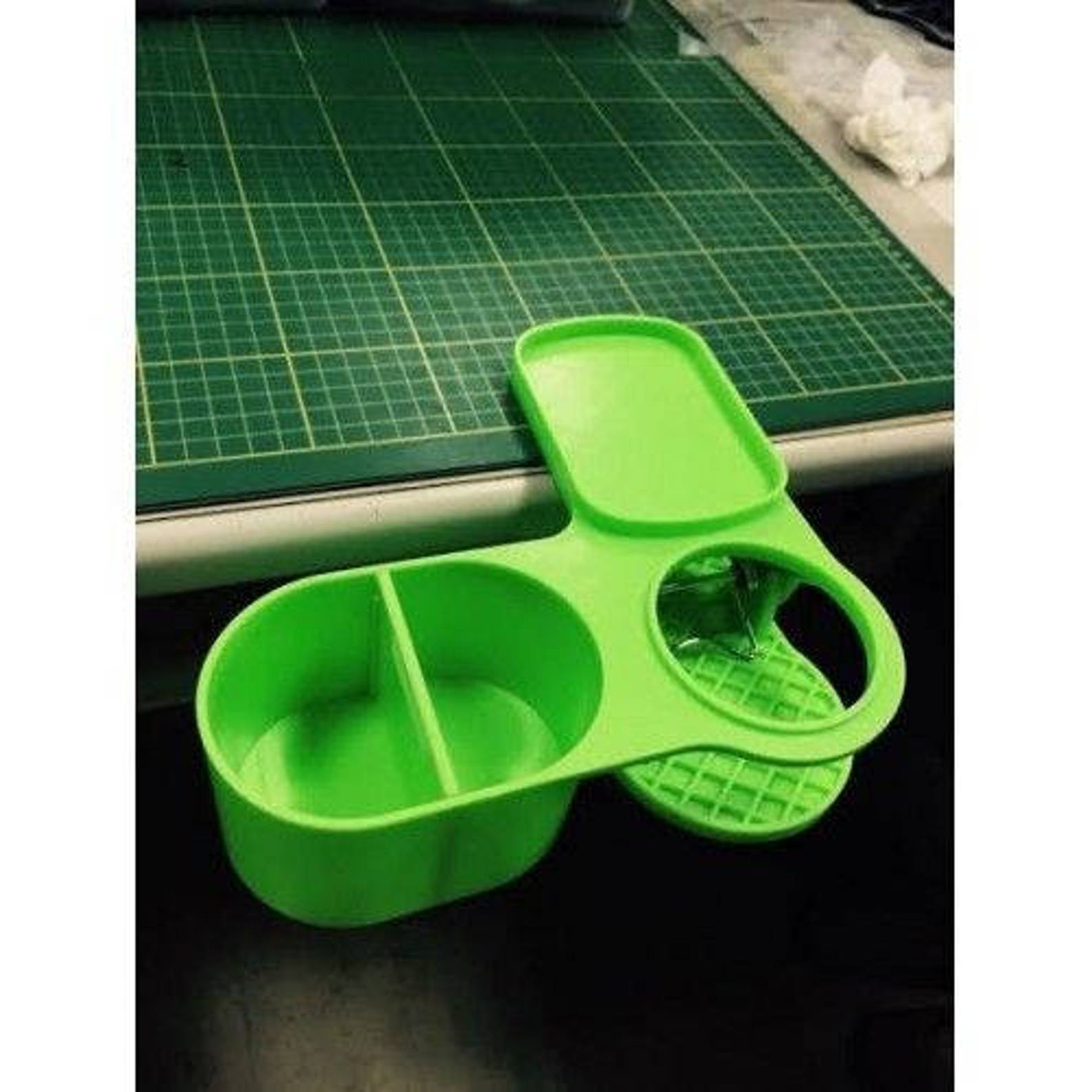 Table Mama Craft Caddy Desktop Organizer & Cup Holder Green Etsy