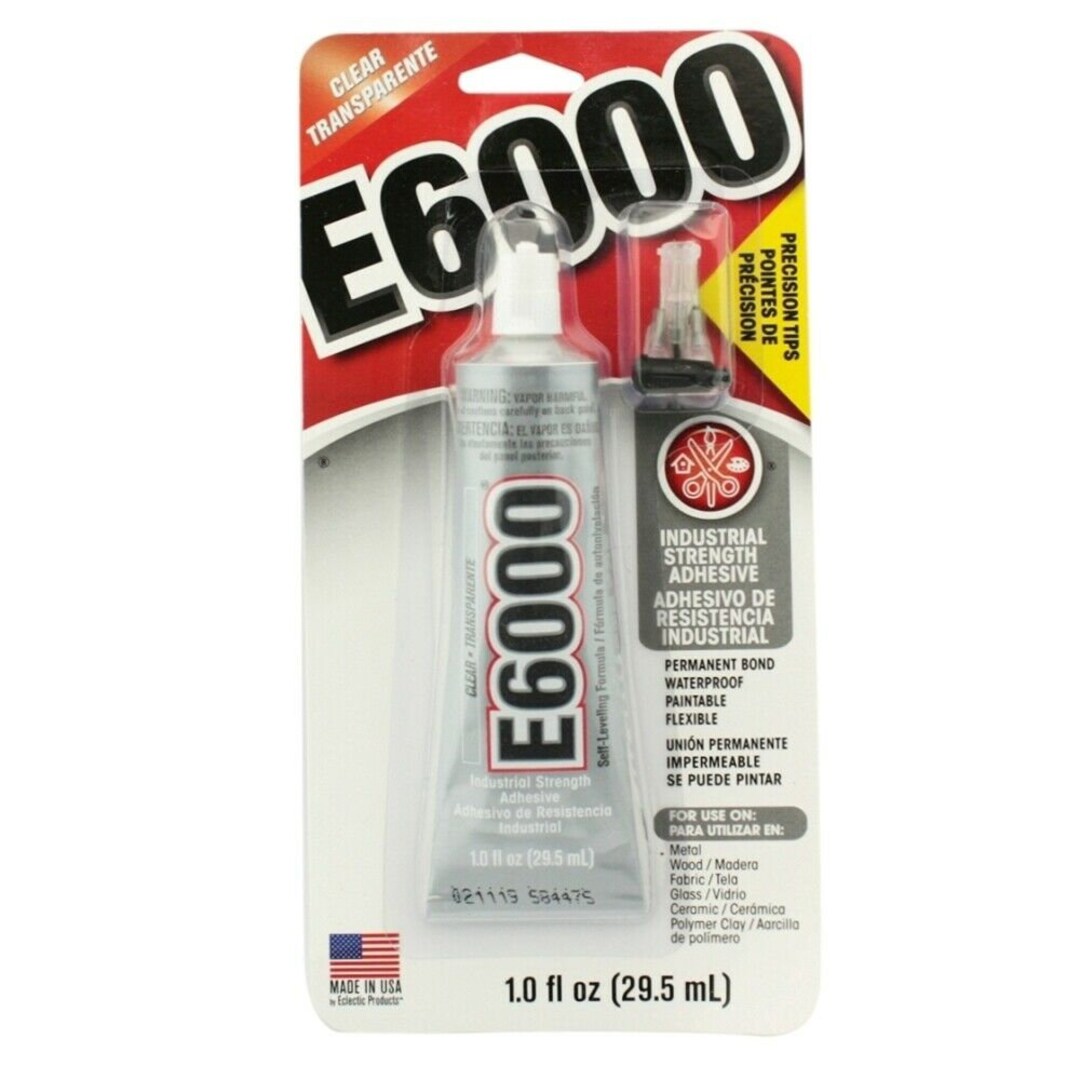 E6000 Craft Glue Precision Tip 1 oz Industrial Strength Adhesive