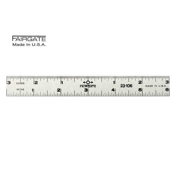 Fairgate 6 Center Finding Ruler, 3/4 Wide, 23-106 Made In USA