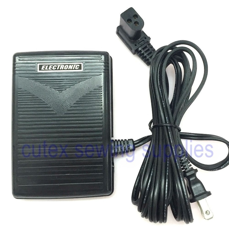 Foot Control Pedal With Cord 362095001 3 Prong for Portable Sewing