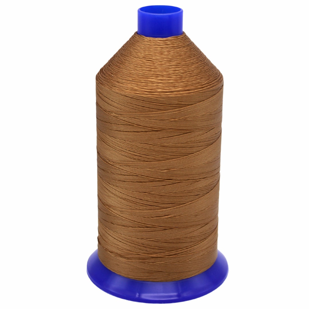 Golden Brown Bonded Nylon Upholstery Thread Size 92, Tex 90, 16 Oz
