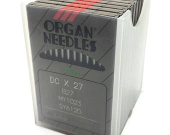 20 Organ Needles B-27 DCX27 (2 Packs of 10 Needles) for over