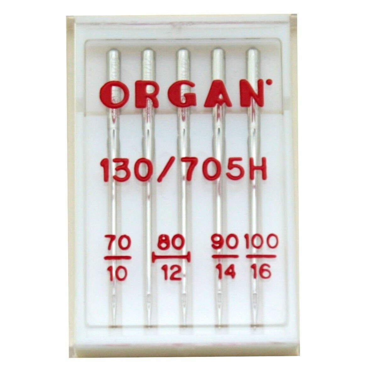 Singer Universal Heavy Duty Machine Needles. Assorted. 5 Needles: Two  100/16, Two 110/18, and One 90/14 04801 