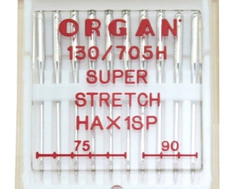 10 Sewing Machine Needles Organ 15X1, Flat Shank, Ballpoint All Sizes  Available. HA X 1 -  Hong Kong