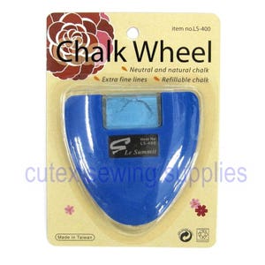 Chalk Wheel - Fine Line Fabric Marker Blue, Red, White, Yellow Choose Color