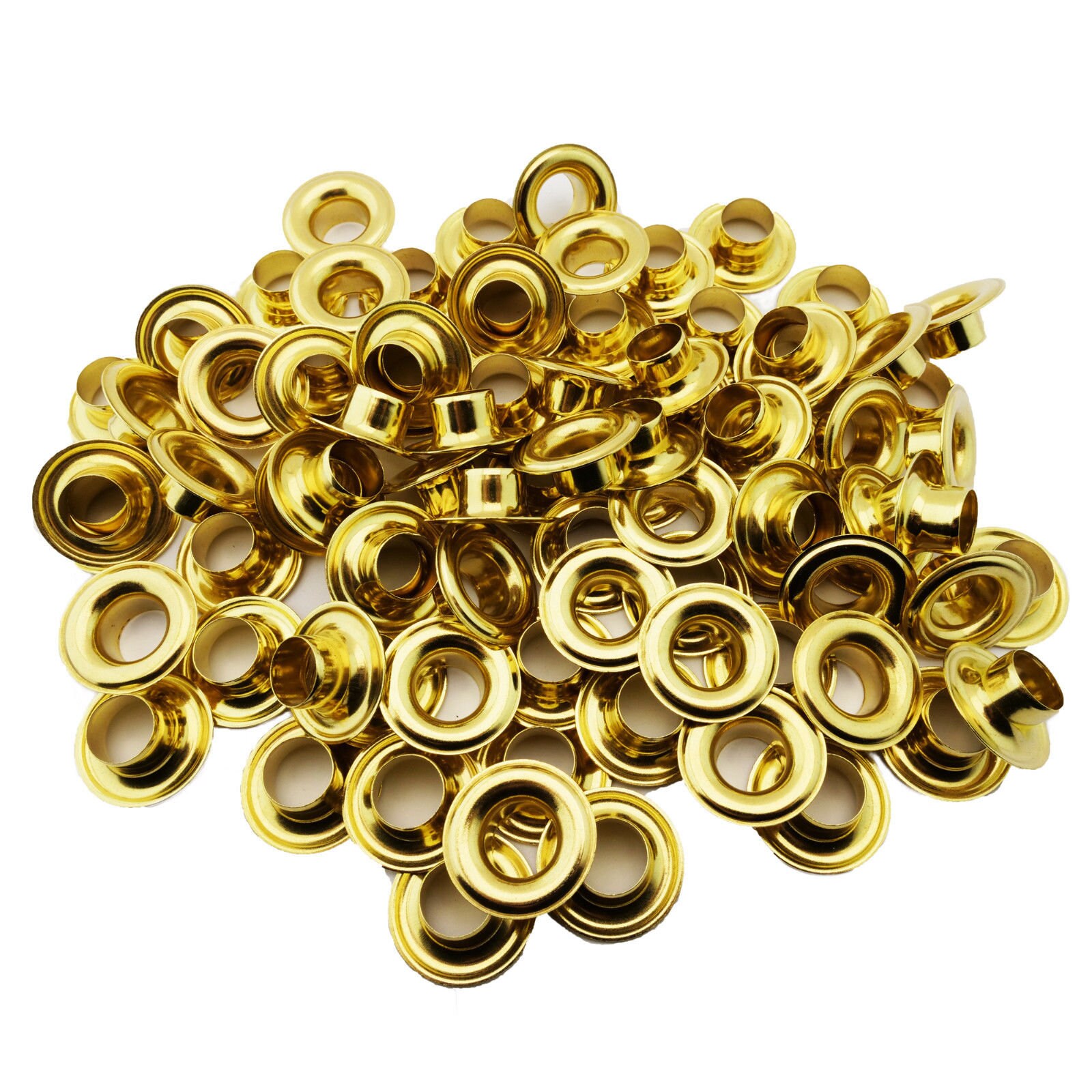 100pc. Large #12 (1.5 Hole) Antique Brass Curtain Grommets with