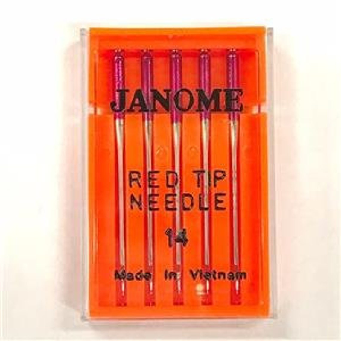 Janome 5 Pk. Red Tip Embroidery Sewing Machine Needles Size 14 Etsy