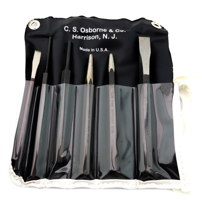 Osborne 6-Piece Punch /& Cold Chisel Set K-327 Made In USA C.S