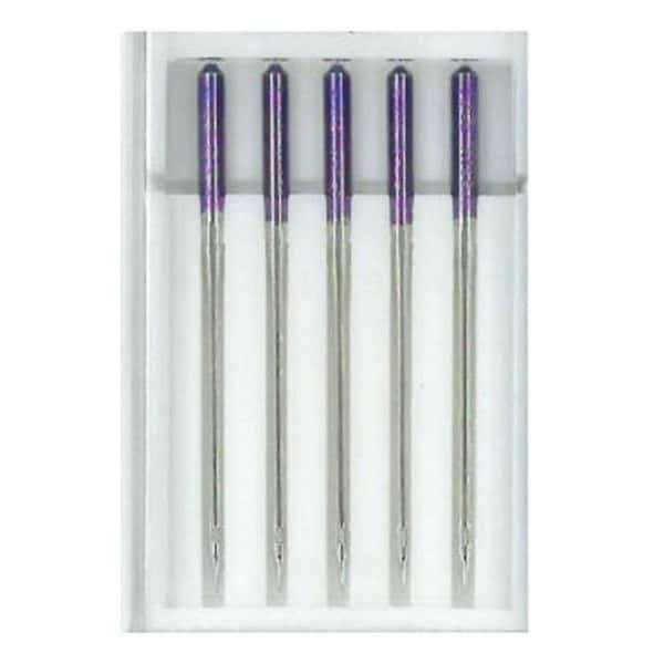 Pack of 5 Janome Purple Tip Needles #859438007 for Home Sewing Machines