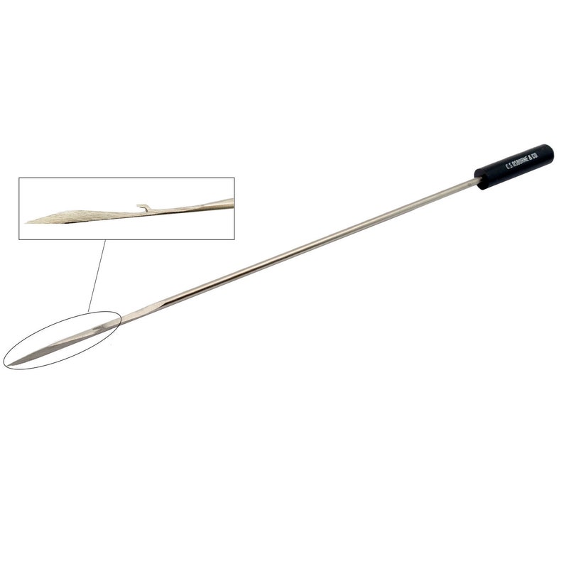 Osborne Tufting Needle With Two Dozen Clasps 613 Made In USA C.S