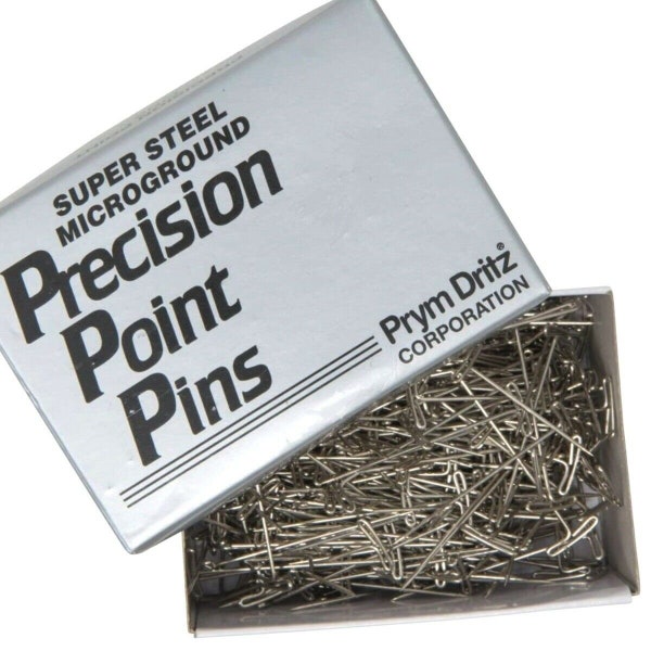 Prym Dritz Steel T-Pins, 1/2 Lb Box, Precision Point Pins