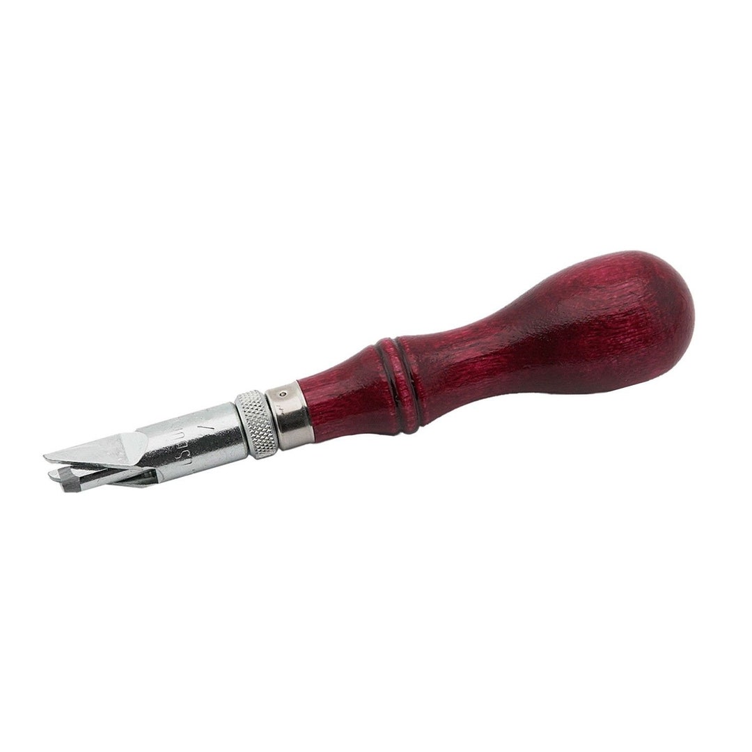 thumbnail image 2 of C.S. Osborne Adjustable Gouge V-shaped #128-90 Leatherwork Tool Made In 2 of 13