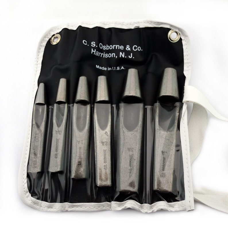 C.S. Osborne Grommet 6piece Hole Cutter Punch Set K500 Made Etsy