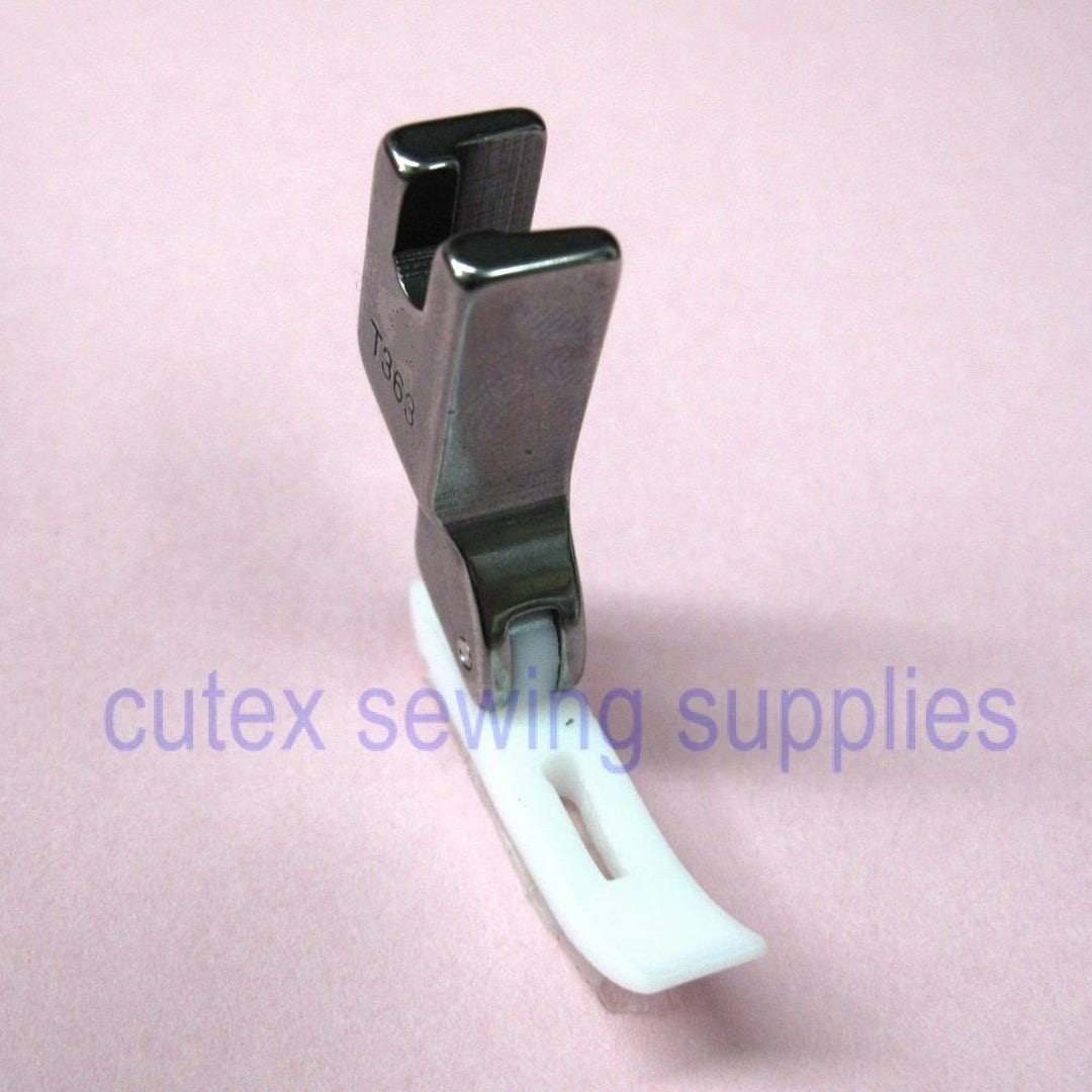 Narrow Zipper Foot With Teflon Bottom for Industrial Sewing Machine
