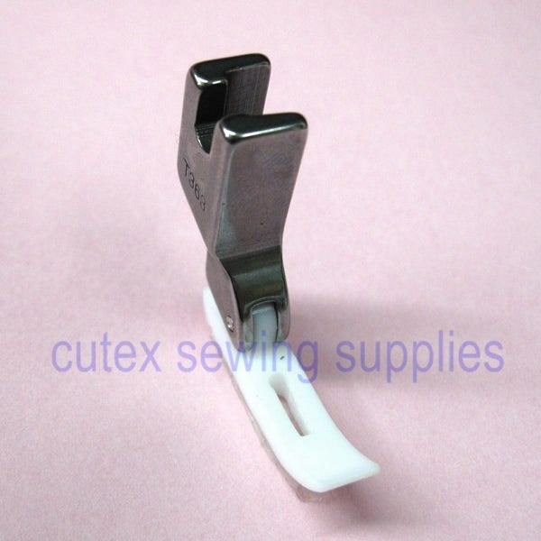 Narrow Zipper Foot With Teflon Bottom For Industrial Sewing Machine #T363