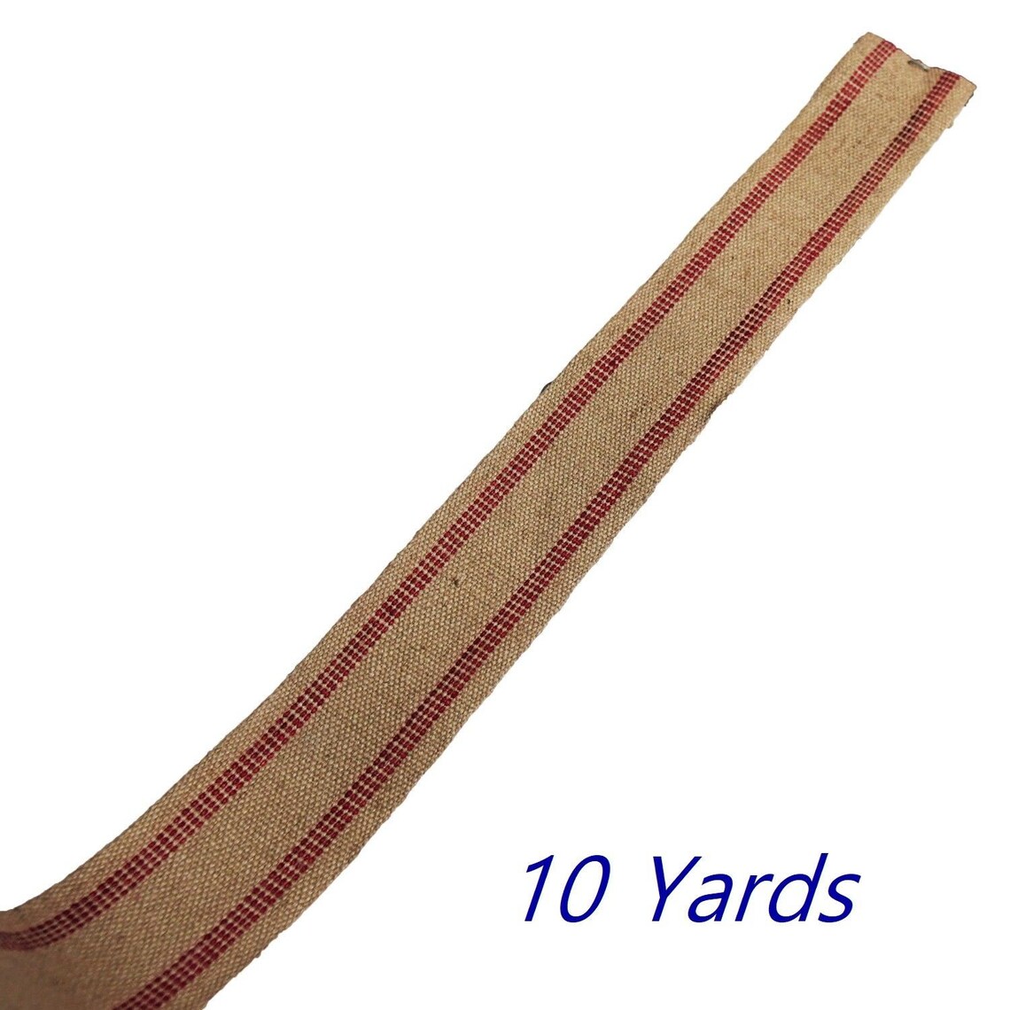 10 Yards Red Stripe Jute bing for Furniture Upholstery Work Etsy