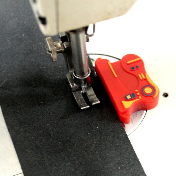 Magnetic seam guide sewing machine attachment for use with metal needle  plate sewing machines ideal for all fabrics