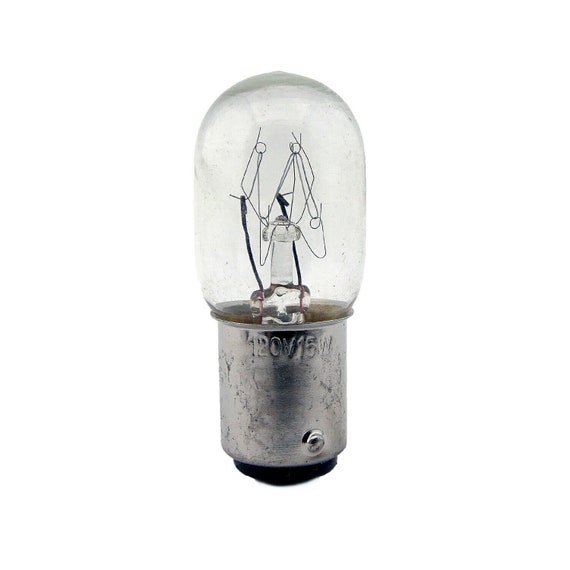 Sewing Machine Light Bulb, 9/16 Base 120V 15W Push-in Turn & Lock 4PCW 