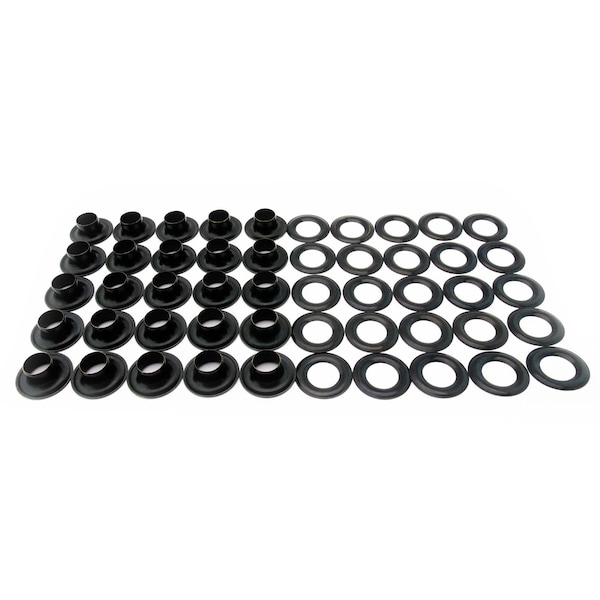 C.S. Osborne 25 Sets Black Grommets & Plain Washers #B1-5 (5/8" Hole)